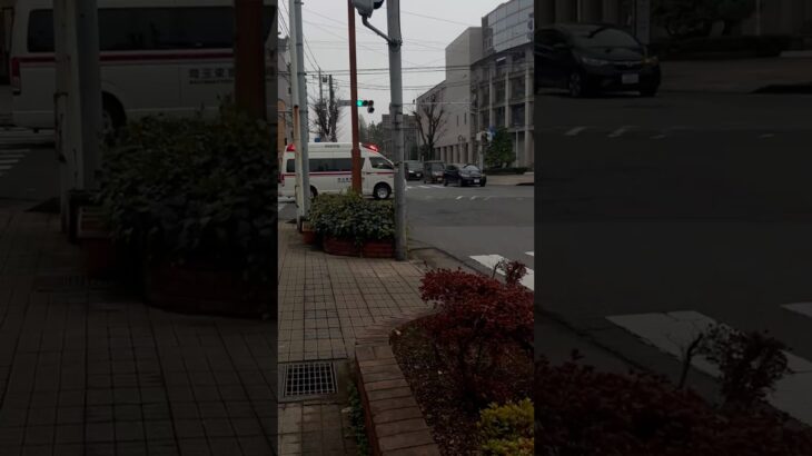 【2台・救急車！】埼玉東部消防局(救急車)救急杉戸1。緊急走行。＆春日部市消防本部(救急車)救急春日部東1。出場シーン！
