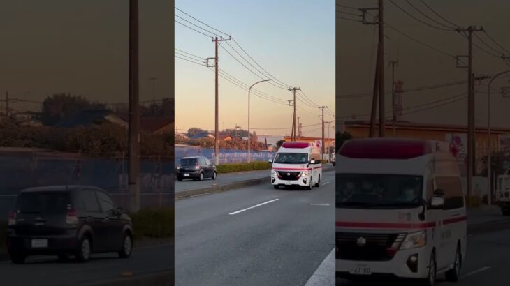 高津救急3(デイタイム救急)緊急走行#救急車の適正利用 #マイナ救急