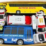 走る、落ちる！救急車とバスのミニカーが走る☆緊急走行テスト・坂道走行｜Ambulance & bus miniature car runs | Driving test