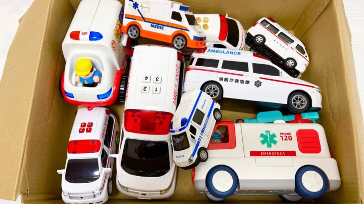 救急車のミニカー走る。坂道緊急走行テスト。サイレンあり☆Ambulance mini car run. Slope emergency driving test! There is a siren.