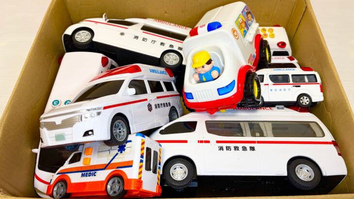 救急車のミニカー走る。坂道緊急走行テスト。サイレンあり☆Ambulance mini car run. Slope emergency driving test! There is a siren.