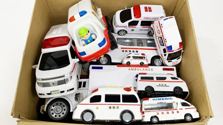 救急車のミニカー走る☆緊急走行テスト☆坂道走る｜ Ambulance miniature car runs! Emergensy driving test