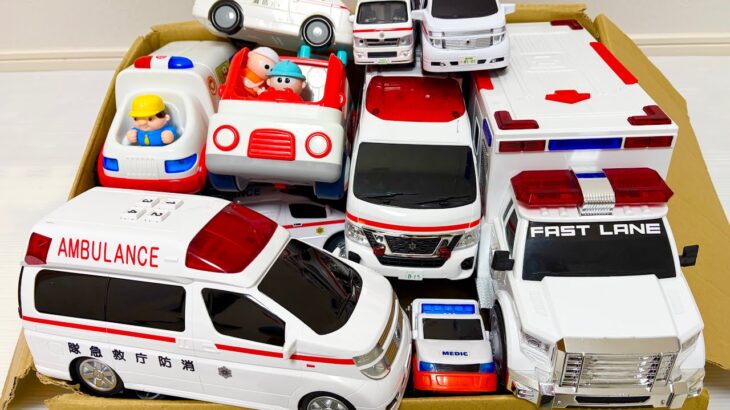 救急車のミニカー走る☆緊急走行テスト☆坂道走る｜ Ambulance miniature car runs! Emergensy driving test