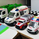 救急車のミニカー走る☆緊急走行テスト☆坂道走る｜ Ambulance miniature car runs! Emergensy driving test