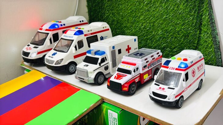 救急車のミニカー走る！緊急走行テスト。坂道走る☆Ambulance minicar runs in an emergency! Slope driving test