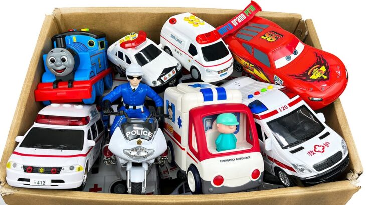 救急車ミニカーとパトカー走る☆サイレン緊急走行☆ | Ambulance & police toy cars run! Emergency test