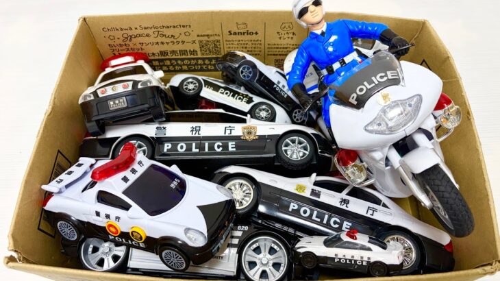 パトカーのミニカーが走ります。サイレンありで坂道走行☆緊急走行Police car miniatures are running!Emergency slope driving test！