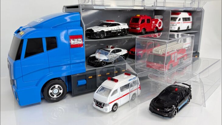 Tomica ASMR 🚓🚒🚑｜パトカー 消防車 救急車 トミカ｜Police Car・Fire Truck・Ambulance