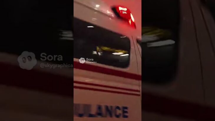 クリスマスのショッピングモールを救急車が緊急走行#shorts #ai #ai動画 #sora2 #コメディ#救急車 #クリスマス #緊急車両 #ambulance #ショッピングモール