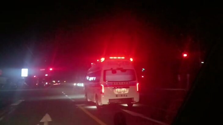 【緊急走行】高速点滅!鹿児島市消防局高度救急隊ドクターカー