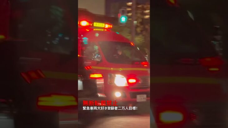 【春大那・消防本部】指揮車緊急走行🚨