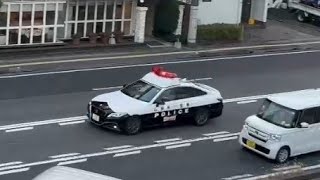 パトカー　緊急走行