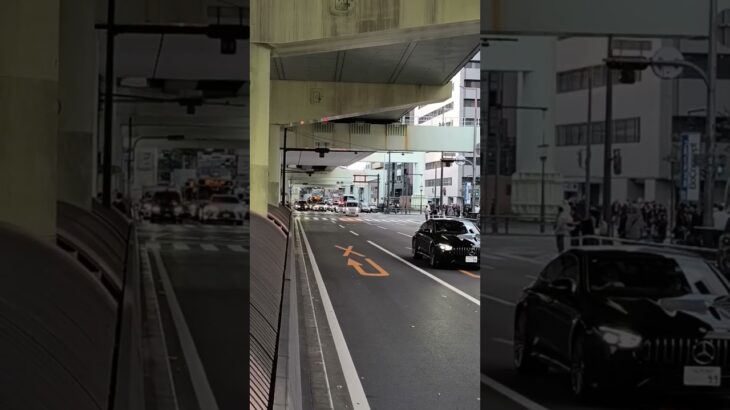 難波で事故発生！パトカー＆救急車緊急走行