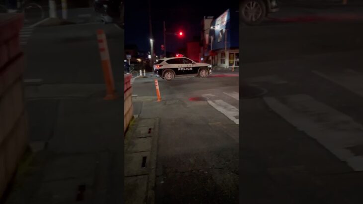 【マイクパフォーマンスするお巡りさん👮】埼玉県警　パトカー🚓緊急走行シーン🚨