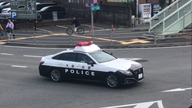 【緊急走行】八丁畷の交差点を通過！大阪府警   パトカー