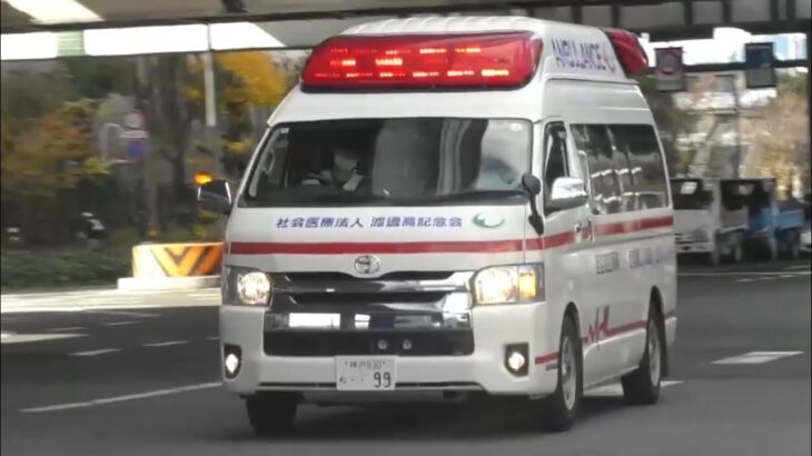 🚨響き渡るサイレン🚨救急車🚨緊急走行🚨赤色灯🚨