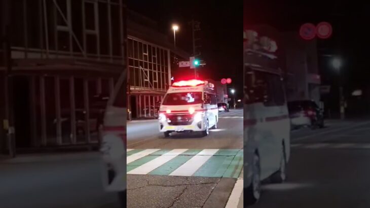 【緊急走行】金沢市消防局 小立野救急隊 #救急車 #緊急走行