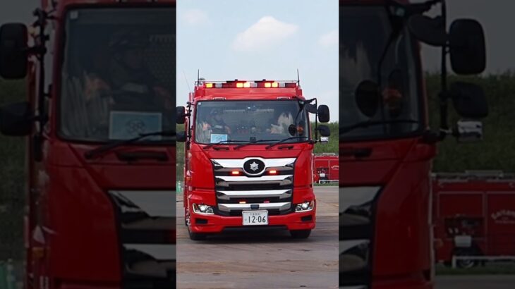 【沢山の消防車が緊急走行！】さいたま市消防団とさいたま市消防局の西浦和化学1,緑梯子1,見沼水槽1#shorts