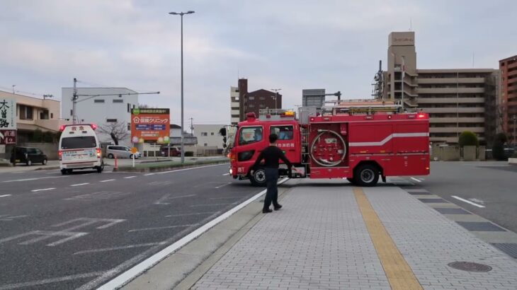 今日は119の日ですね！西救急と西タンク！救急支援出動！