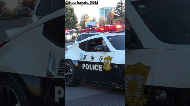 【年頭部隊出動訓練2026】圧倒的な白バイ・パトカー部隊による分裂行進!!