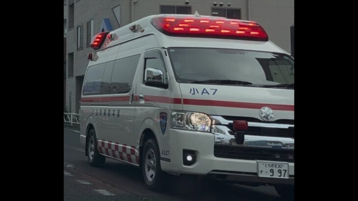 緊急走行！緊走する小山市消防本部救急隊（小山救急7）