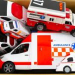 救急車のミニカーが走る！下り坂疾走 緊急走行訓練☆A miniature ambulance car runs! Downhill emergency driving training ☆