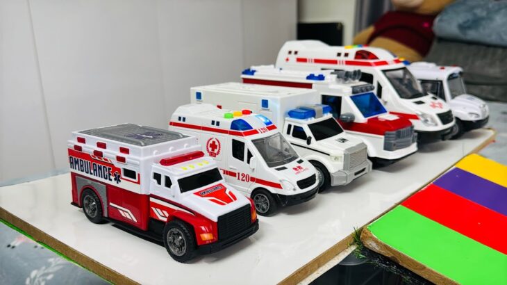 救急車のミニカー走る☆緊急走行テスト☆坂道走る｜ Ambulance miniature car runs! Emergensy driving test