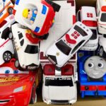 救急車&パトカーのミニカー走る☆緊急走行テスト☆坂道走る｜ Ambulance miniature car runs! Emergensy driving test