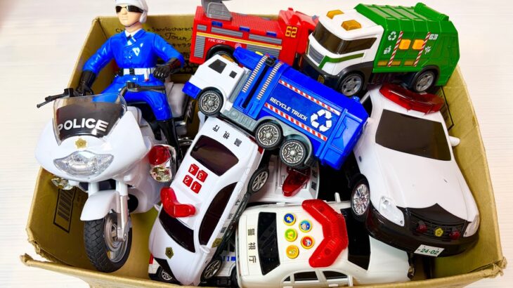 消防車、ゴミ収集車、救急車のミニカー走る☆緊急走行テスト☆坂道走る｜ Ambulance miniature car runs! Emergensy driving test