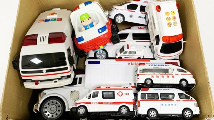 救急車のミニカー走る☆緊急走行テスト☆坂道走る｜ Ambulance miniature car runs! Emergensy driving test