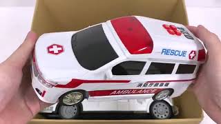 救急車のミニカー走る！緊急走行テスト！坂道走行です☆ Ambulance minicar runs in an emergency with sirens so