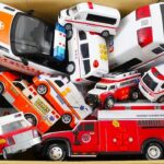 たくさんの救急車ミニカーが走る！坂道緊急走行訓練☆Many miniature ambulances on the move! Hillside emergency driving training☆