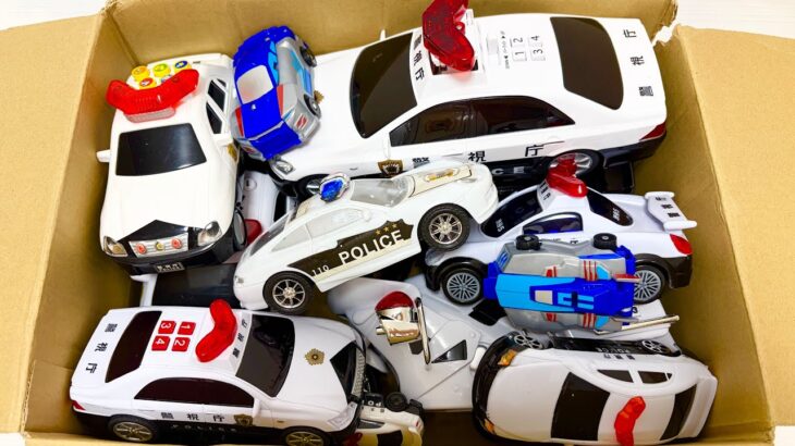 パトカーのミニカーが走ります。サイレンありで坂道走行☆緊急走行Police car miniatures are running!Emergency slope driving test！