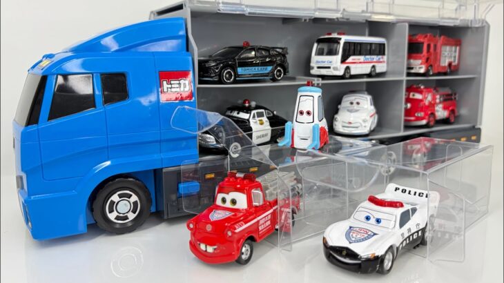 Tomica ASMR 🚗｜カーズ パトカー 消防車 救急車 トミカ｜cars Police Car・Fire Truck・Ambulance