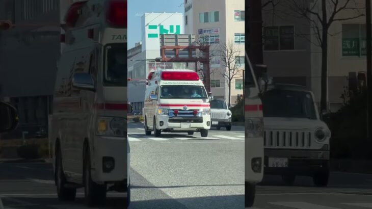 🚨救急車🚨帰還シーン🚨篠山市消防本部🚨 #救急車 #shorts #short