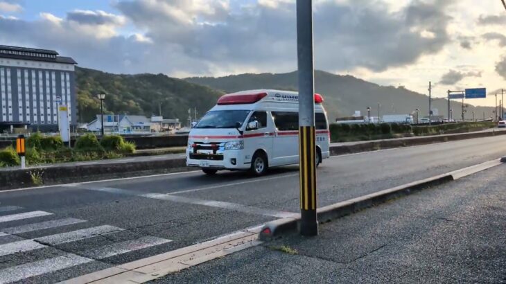 救急車の緊急走行！