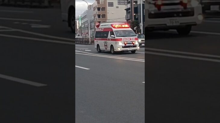 【緊急走行】米盛病院救急救命センタードクターカー