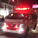 【緊急走行】下穂積分署から緊急出動した救急車。茨木市消防本部　下穂積救急隊