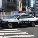 【緊急走行】中津の交差点を右折！大阪府警   パトカー