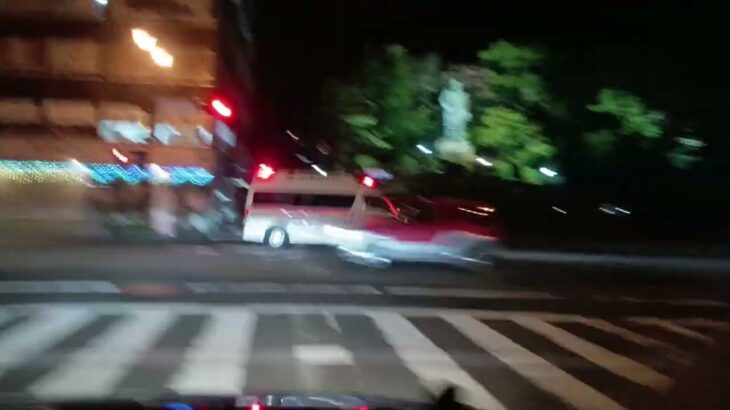 【緊急走行】鹿児島市消防局南本署非常用救急隊（南林寺救急代車運用中）