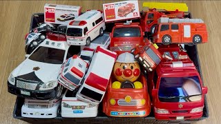 🚓みんな大好き！パトカーと救急車と消防車のミニカーを坂道で走行チェック！🚑はたらくくるま🚒