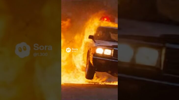 緊急走行！パトカーが犯人を追い詰める