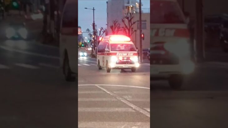 【緊急走行】米盛病院高度救命救急センタードクターカー
