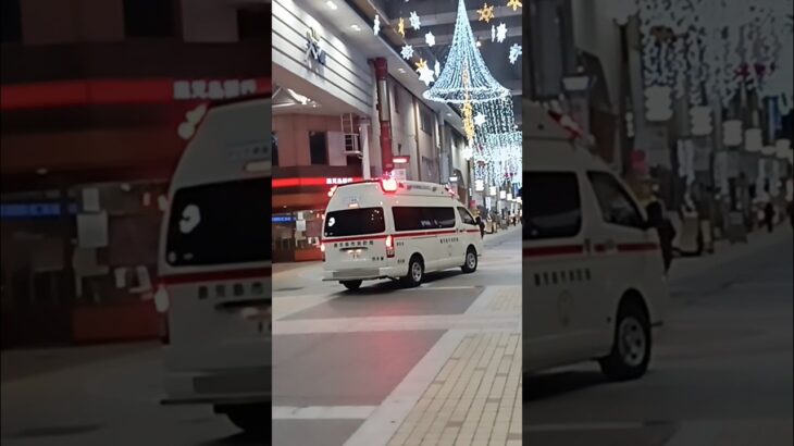 【引き揚げ】ドクターカーに引き渡し警戒走行で引き揚げ!鹿児島市消防局西本署救急隊