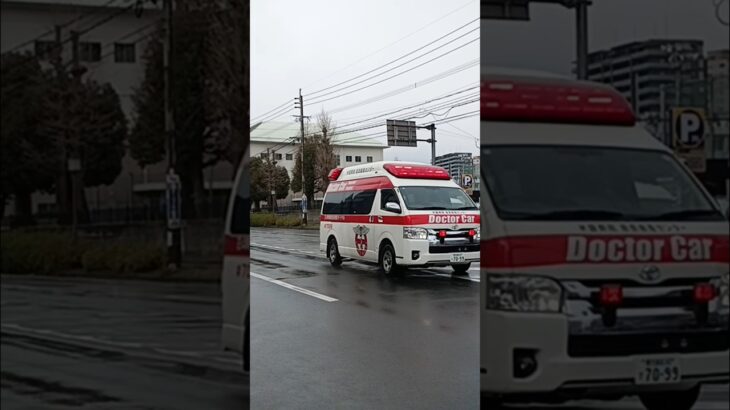 【緊急走行】米盛病院救命救急センタードクターカー