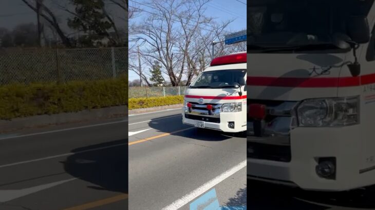 【昼間の救急隊！】さいたま市消防局。救急車(救急大宮1) 緊急走行シーン🚨
