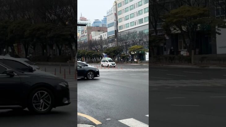釜山の民間企業の救急車緊急走行 #釜山 #韓国 #救急車 #緊急走行 #緊急車両 #緊急出動 #119 #ambulance #responding #구급차 #출동 #사설구급차