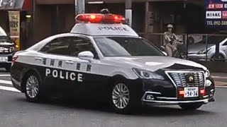 【福岡県警】210系パトカー緊急走行🚨