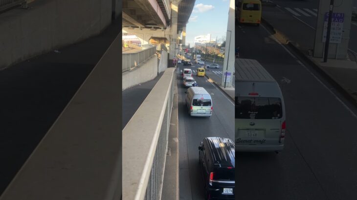 警視庁第4方面交通機動隊白バイ緊急走行(NT1100P)