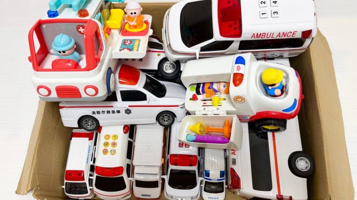 救急車のミニカーが走る☆緊急走行テスト☆坂道走る｜ Ambulance miniature car runs! Emergensy driving test